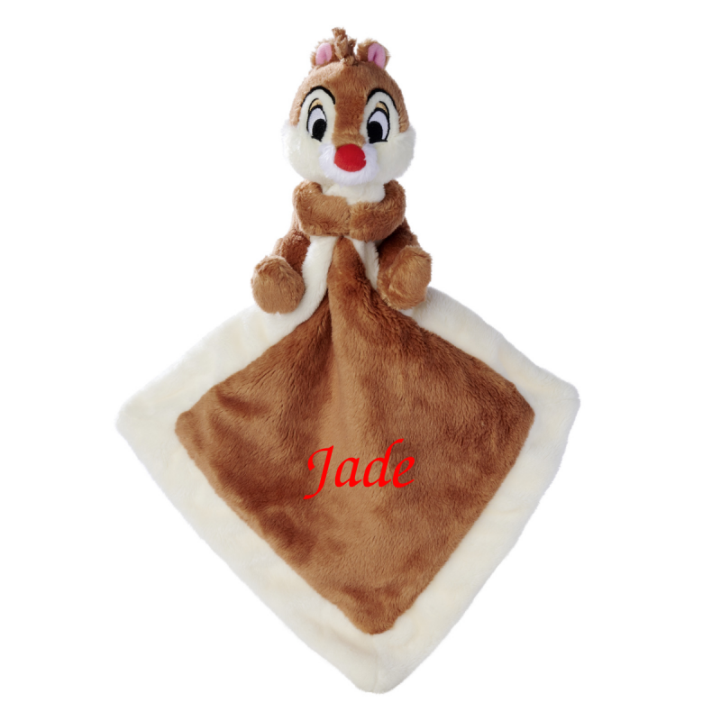  - dale the squirrel - plush with comforter brown white 